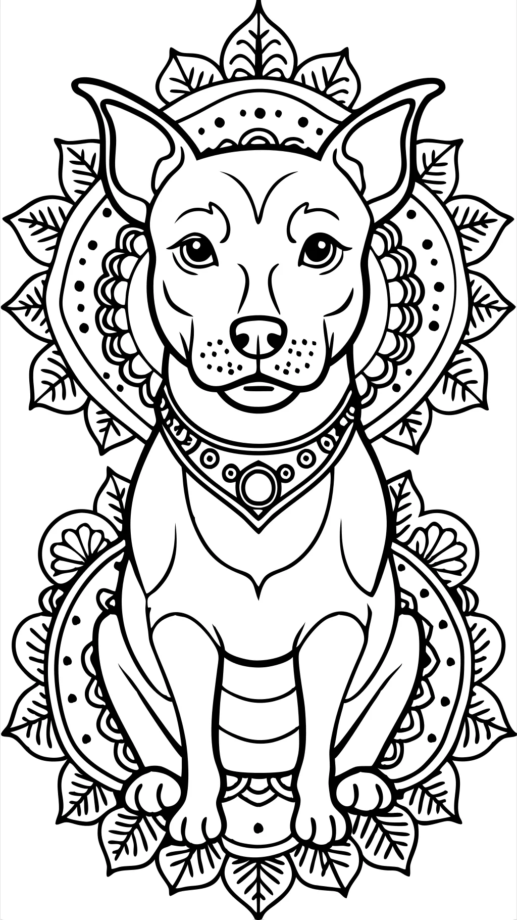 coloriages pour les chiens adultes